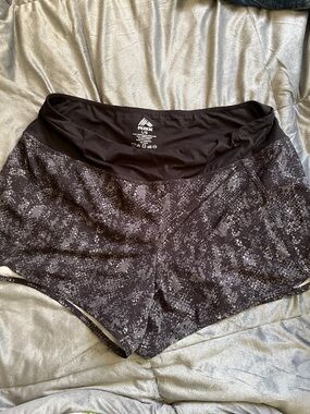 RBX Black Speckle Women's Athletic Shorts